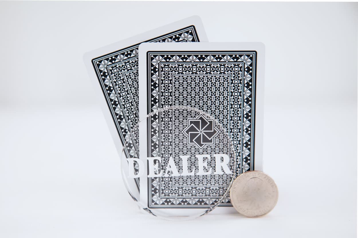 2.5" Dealer Puck - Clear Acrylic