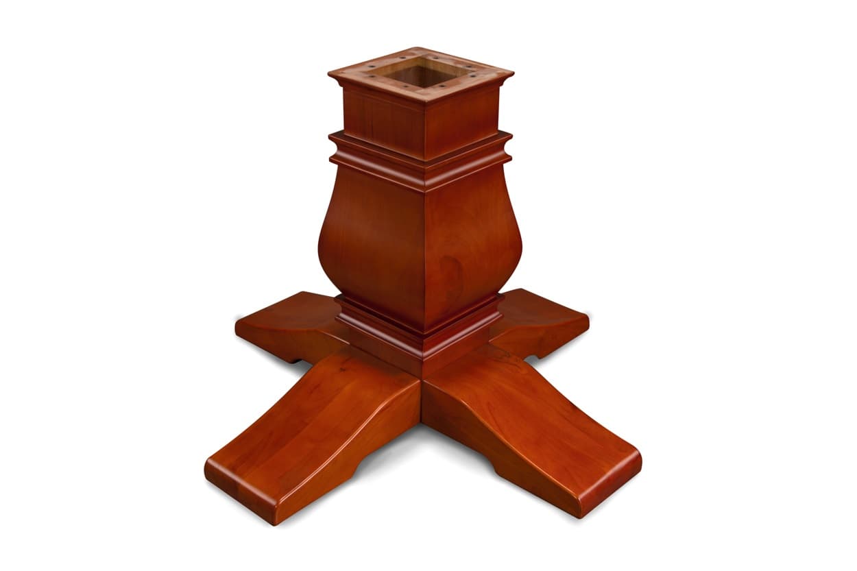 Melvin Pedestal Leg (Set) - Mahogany