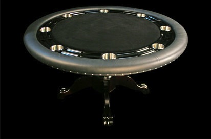 round shaped poker table